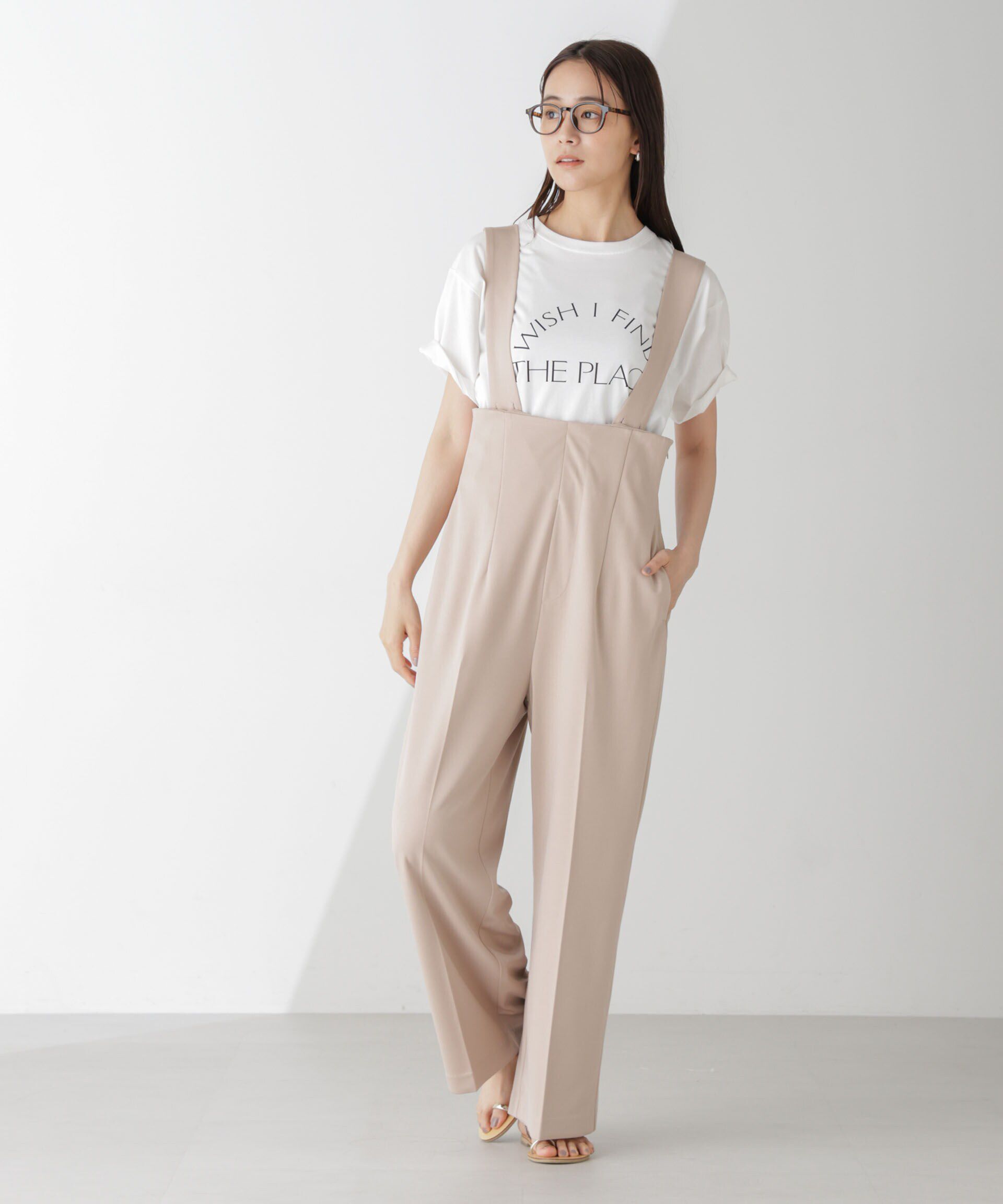 nano･universe「サス付きハイウエストパンツ」|ワンピース|