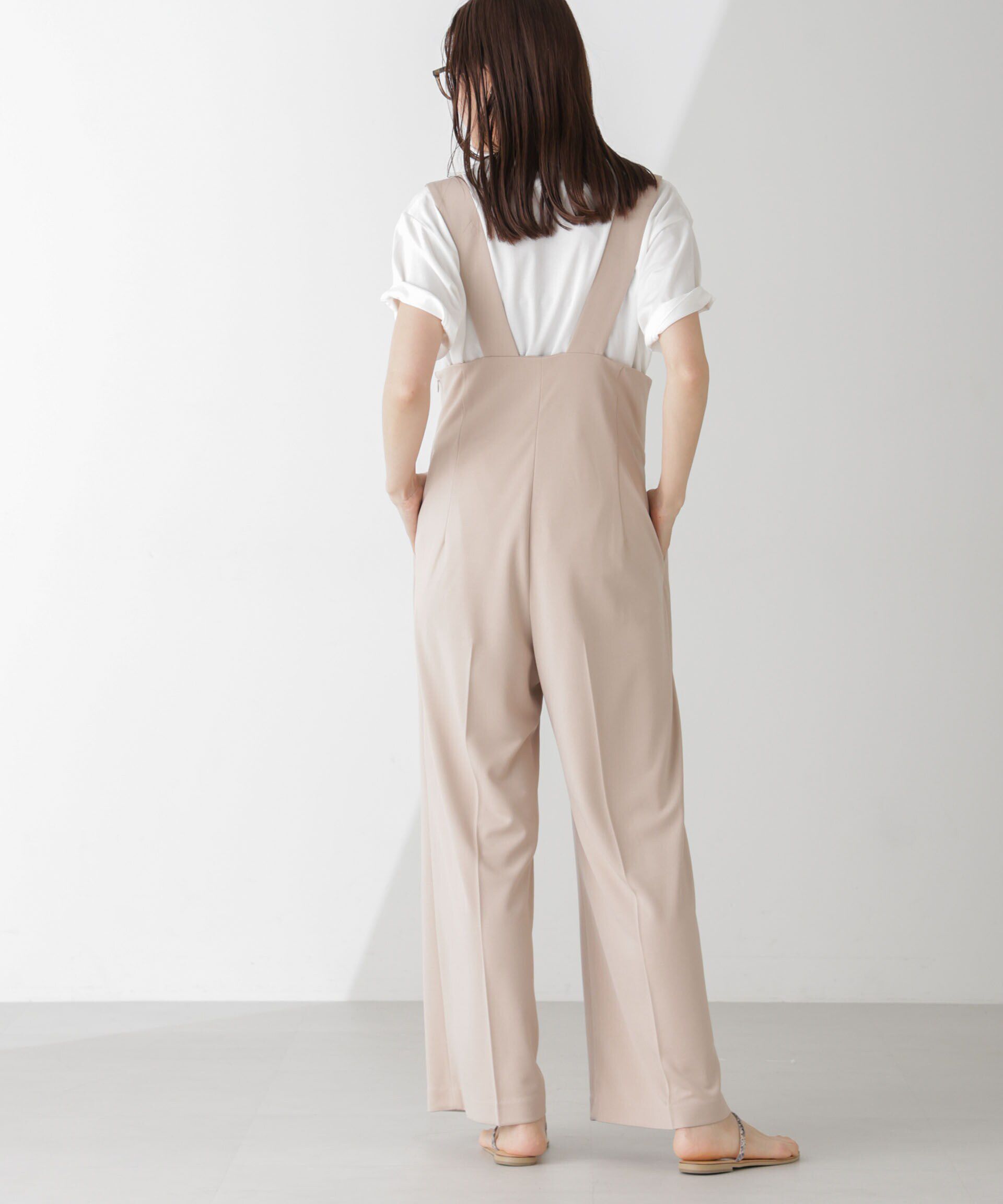 nano･universe「サス付きハイウエストパンツ」|ワンピース|