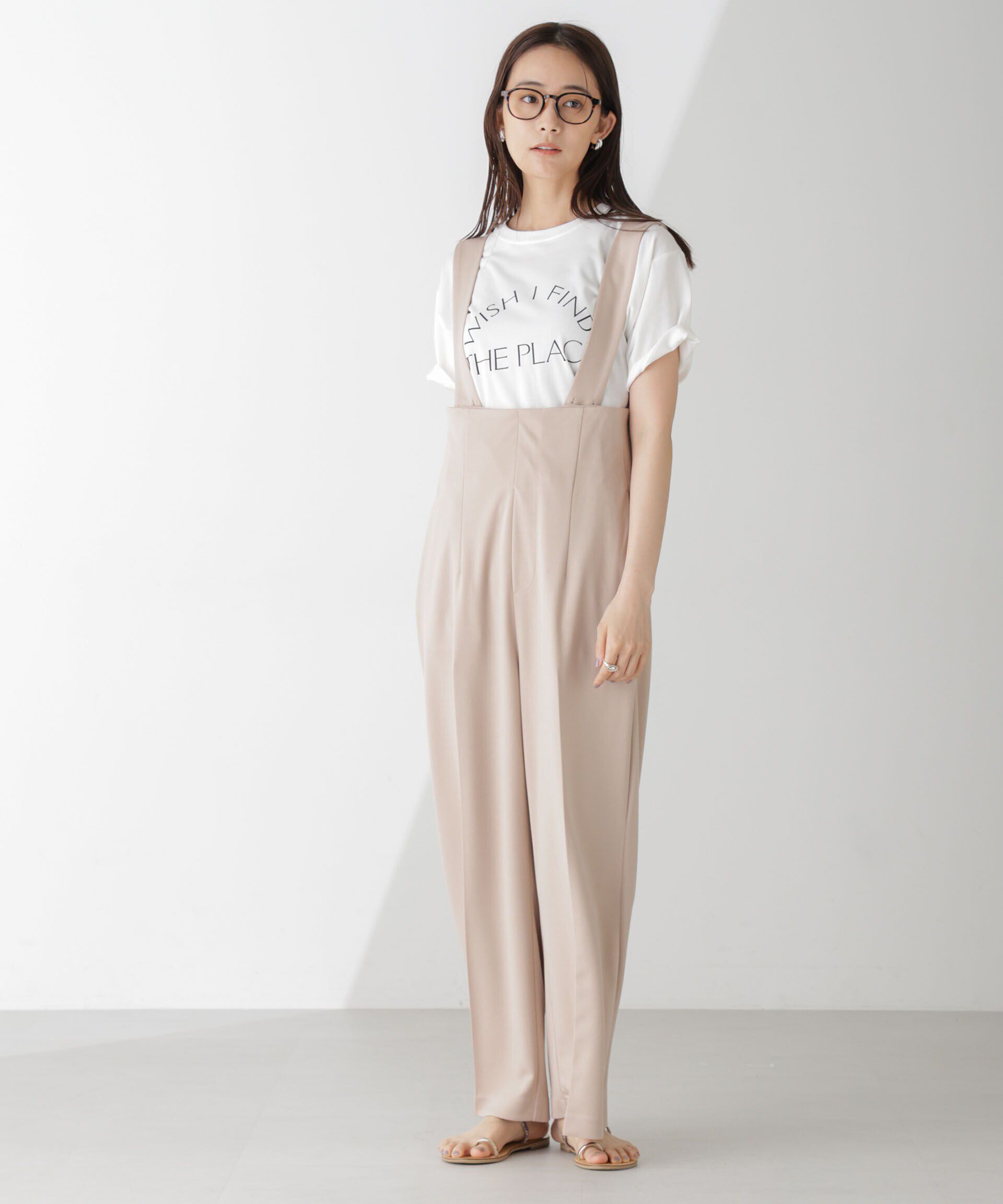 nano･universe「サス付きハイウエストパンツ」|ワンピース|