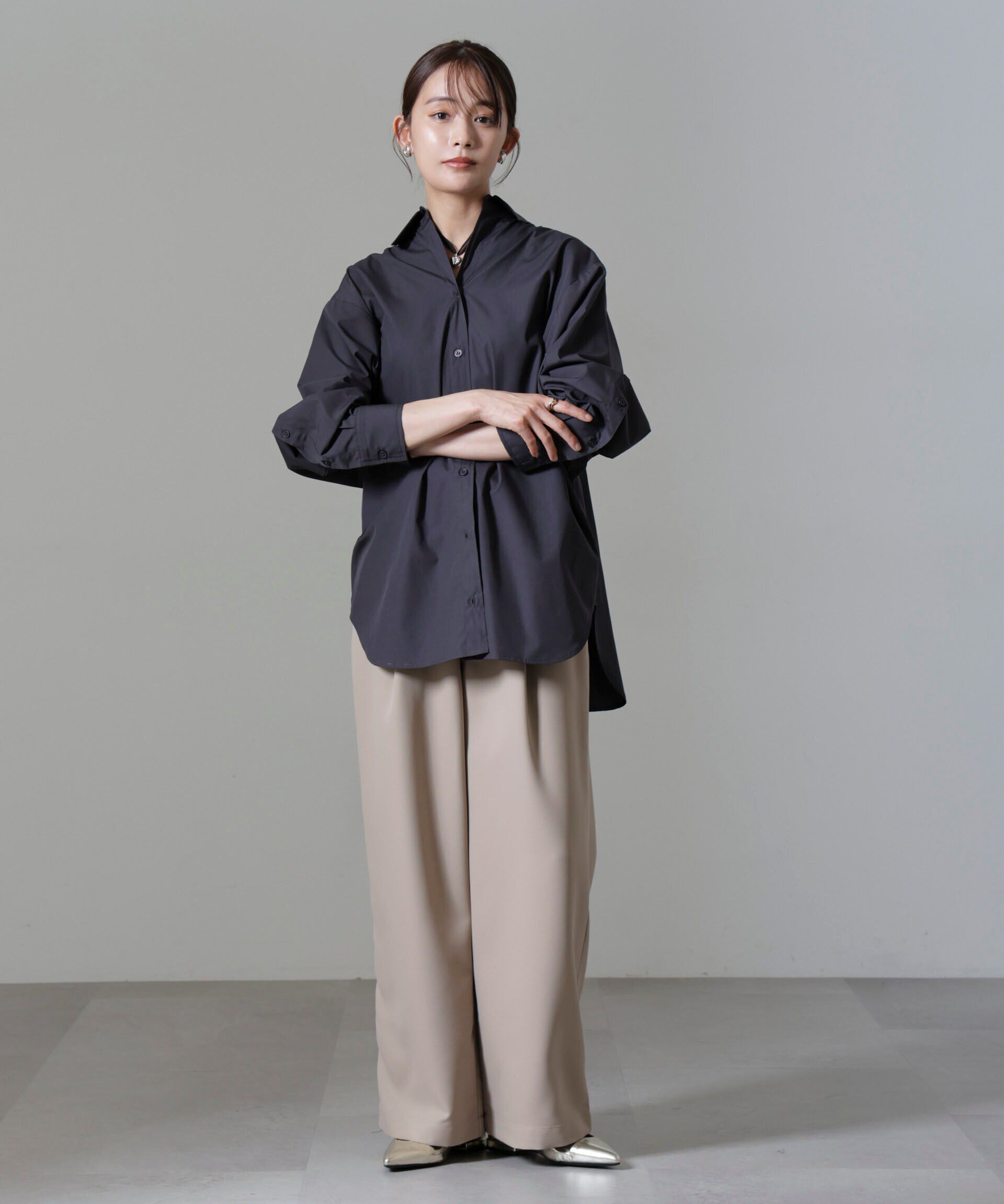 nano･universe「ウエストリボンベルトパンツ(セットアップ可)」|チノ|