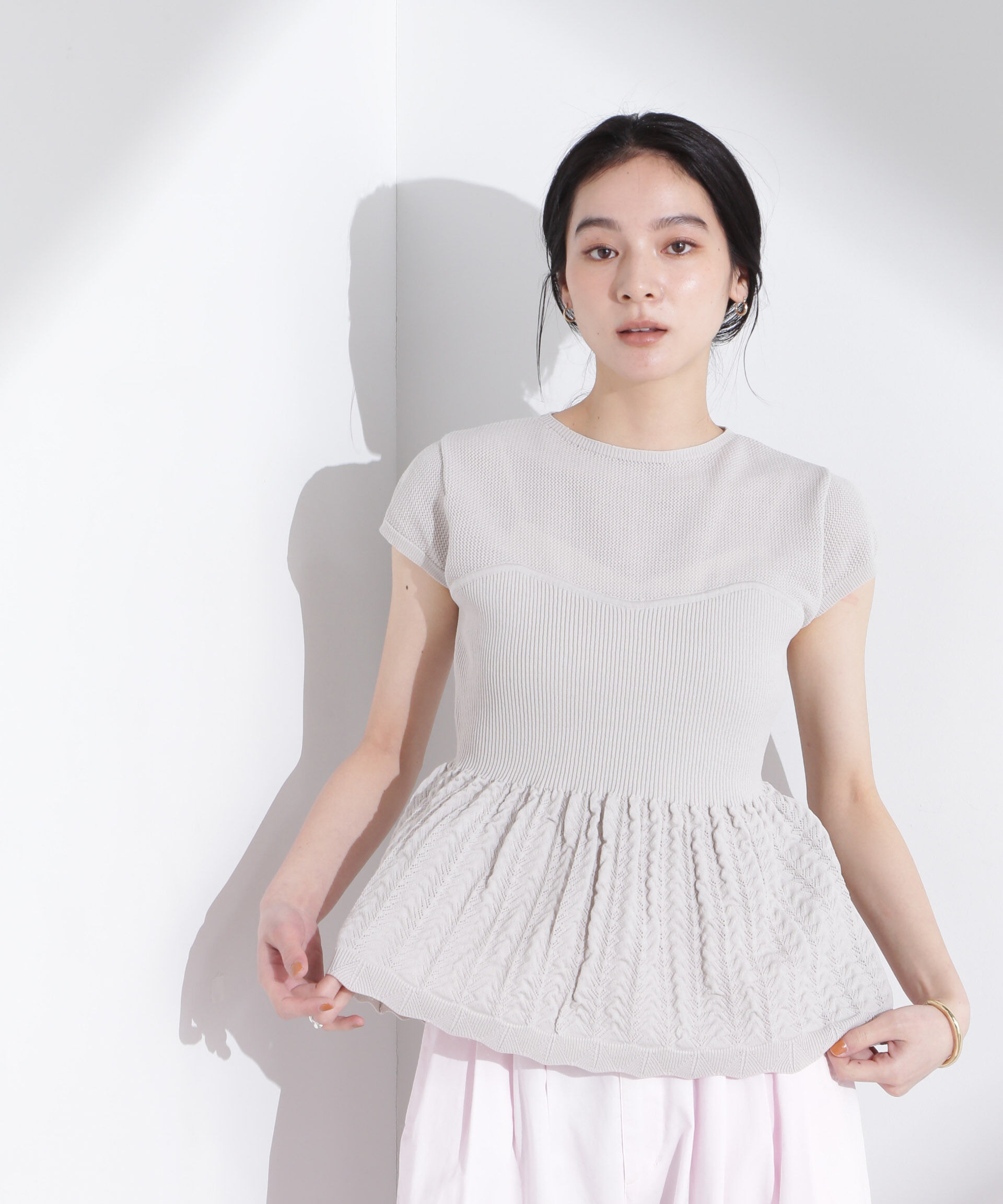 nano･universe「スカラップデザインニットトップス」|ニット・セーター|エクリュ4