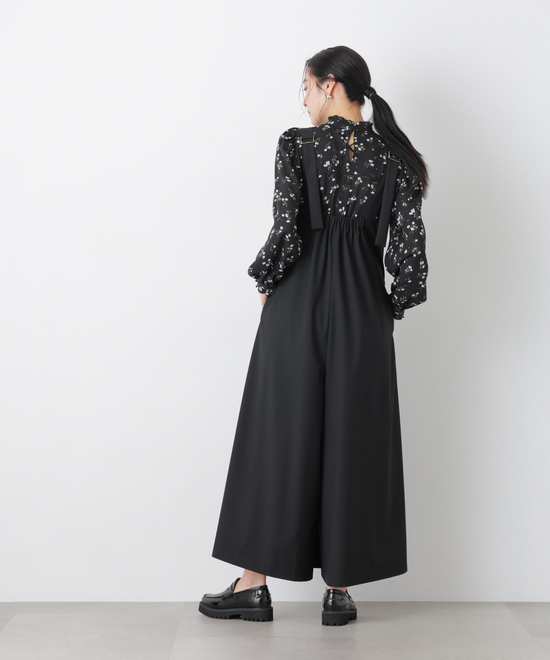 nano･universe「ワイドフレアサロペット」|ワンピース|