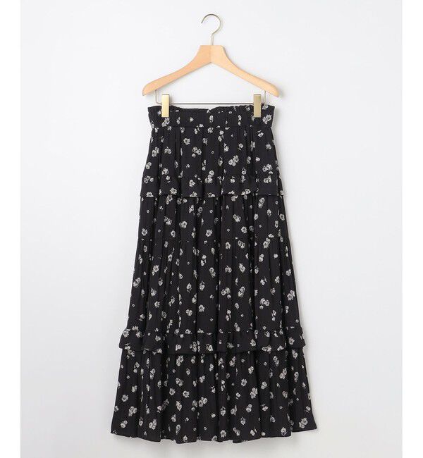 組曲「【加藤ローサさん着用 / レングス調整可能】ギャザーライトデシンティアード スカート」|スカート|