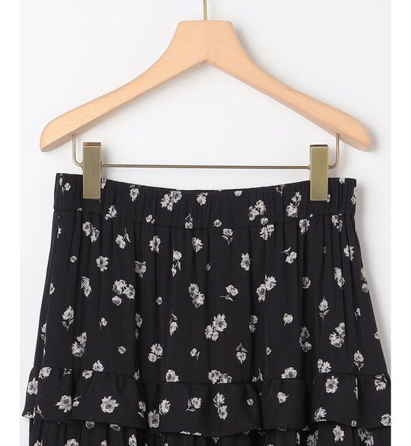 組曲「【加藤ローサさん着用 / レングス調整可能】ギャザーライトデシンティアード スカート」|スカート|