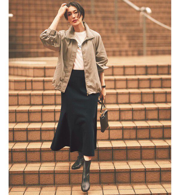 自由区「【セットアップ対応・洗える】エアーポンチ スカート」|スカート|