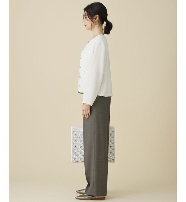 自由区「【カタログ掲載】ライトカラミノーカラー ジャケット」|ノーカラージャケット|