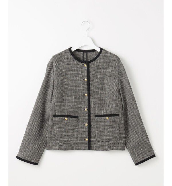 自由区「【カタログ掲載】ライトカラミノーカラー ジャケット」|ノーカラージャケット|