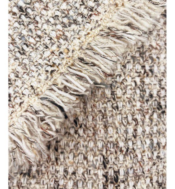 23区「【見上愛さん着用/新色追加/VERY掲載】ツイード ニット ジャケット」|ノーカラージャケット|