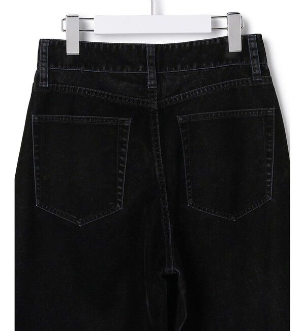 23区「【SLOW/一部店舗限定】フロッキーデニム ワイドパンツ」|デニム|