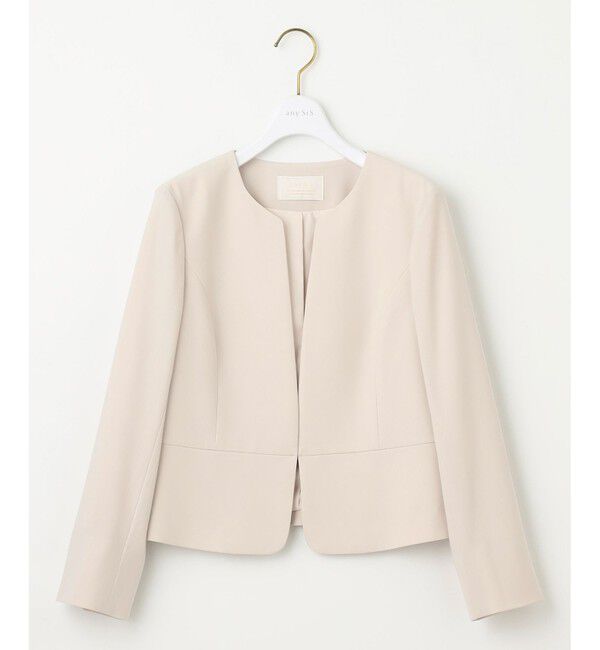 ANY SIS「【セットアップ可】セレモニーダブルクロス ノーカラージャケット」|ノーカラージャケット|