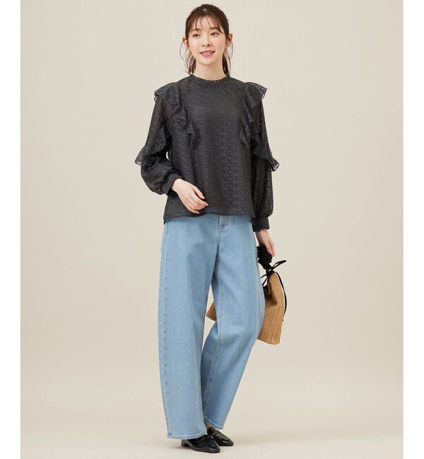 any SiS「【洗える】ラッフルレース トップス」|シャツ・ブラウス|