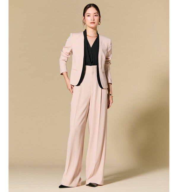 BEIGE,「OLIVE / カシュクールフレンチスリーブブラウス」|シャツ・ブラウス|