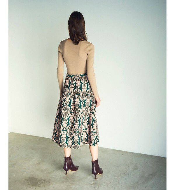 GRACE CONTINENTAL「オーナメントジャガードスカート」|スカート|