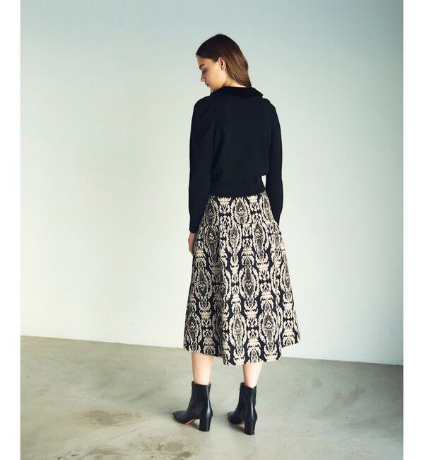 GRACE CONTINENTAL「オーナメントジャガードスカート」|スカート|