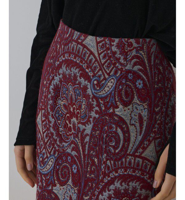 GRACE CONTINENTAL「ラメペイズリージャガードスカート」|スカート|