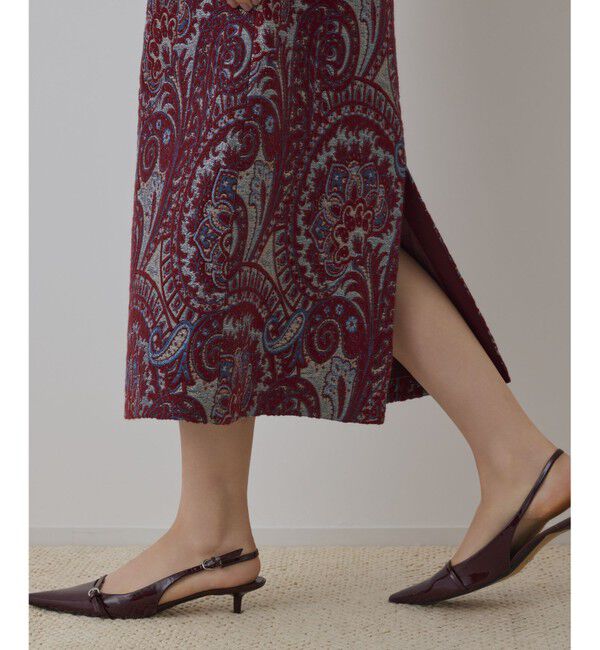 GRACE CONTINENTAL「ラメペイズリージャガードスカート」|スカート|