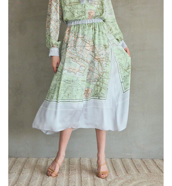Grace Class「パリスカーフプリントスカート」|スカート|