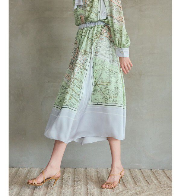 Grace Class「パリスカーフプリントスカート」|スカート|