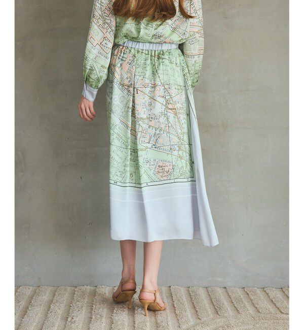 Grace Class「パリスカーフプリントスカート」|スカート|