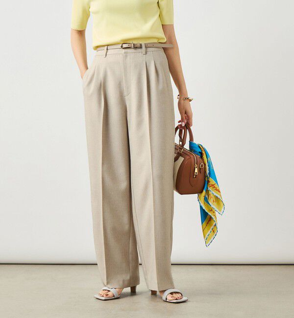 NOLLEY'S sophi「NEW morisachi《セットアップ対応》ウォッシャブルスラブオックスタックワイドパンツ」|その他|