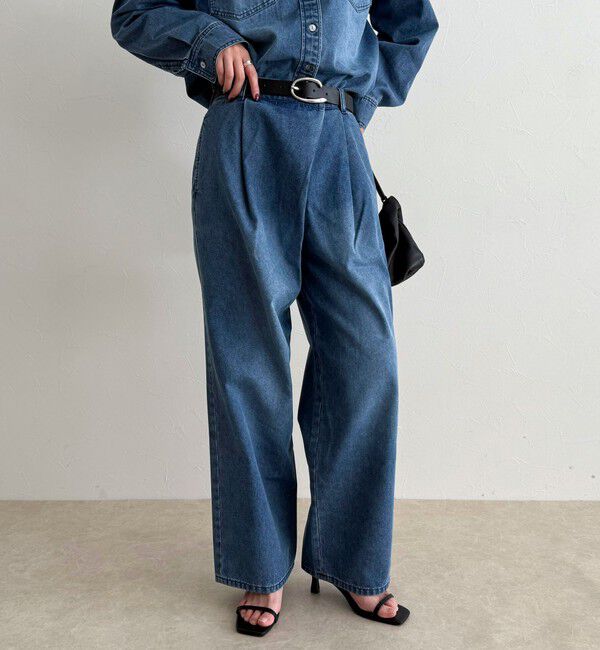 fredy emue「《セットアップ対応》ラップデニムパンツ」|デニム|
