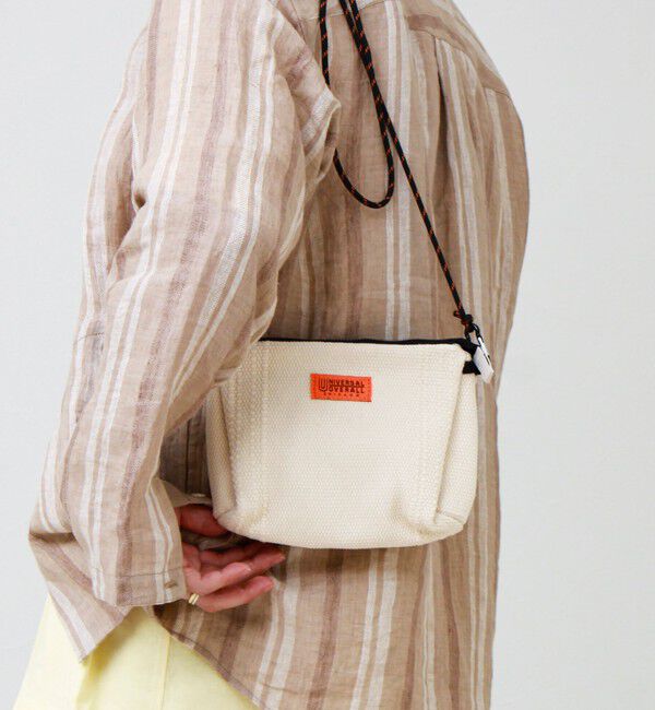 GLOSTER「【UNIVERSAL OVERALL】Summer knit sacoche」|ショルダー・メッセンジャー|オフホワイト