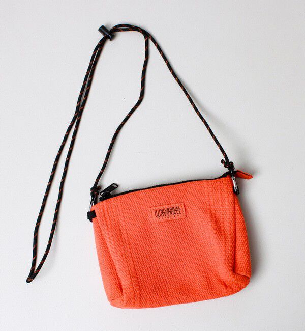 GLOSTER「【UNIVERSAL OVERALL】Summer knit sacoche」|ショルダー・メッセンジャー|オレンジ