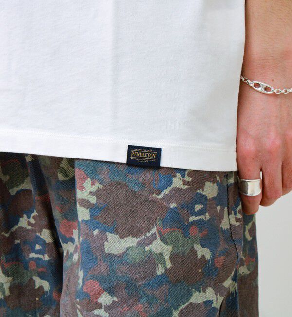 GLOSTER「【PENDLETON/ペンドルトン】Logo EMB Pocket Tee」|Tシャツ・カットソー|