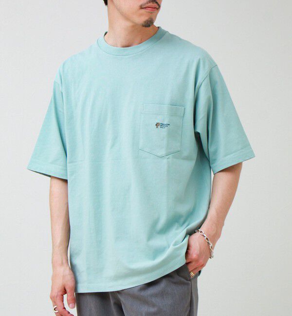 GLOSTER「【PENDLETON/ペンドルトン】Logo EMB Pocket Tee」|Tシャツ・カットソー|ミントグリーン