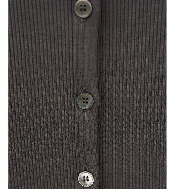 SALON adam et rope'「【WEB限定】プリマベールリブヘンリーネックノースリーブプルオーバー［UVケア・洗える］」|タンクトップ|