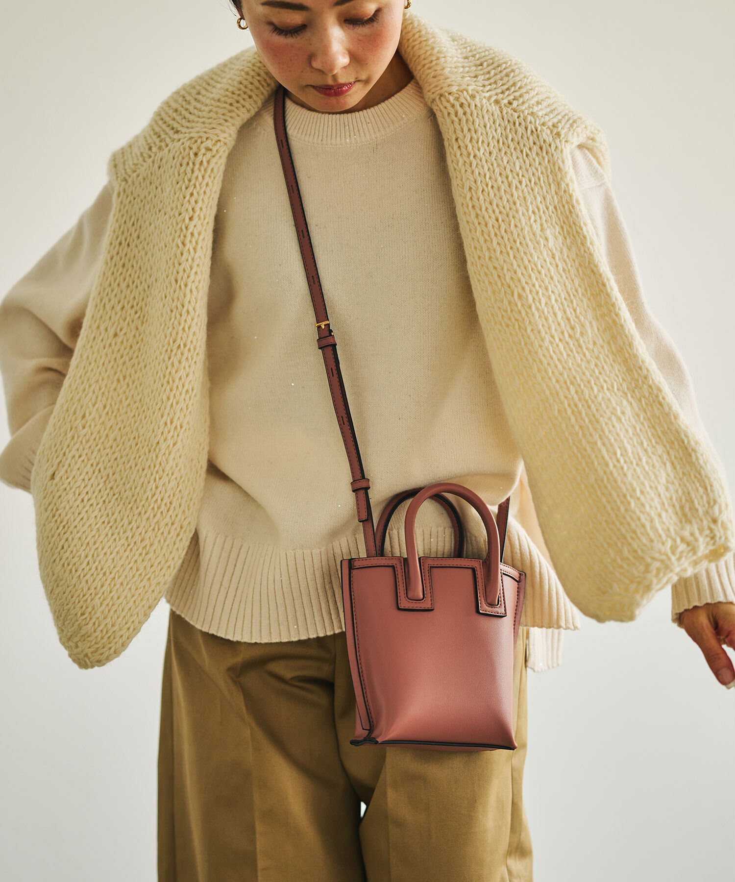 E'POR「【WEB限定】【E'POR】Ree Mini（リー）」|ショルダー・メッセンジャー|ピンク系(65)