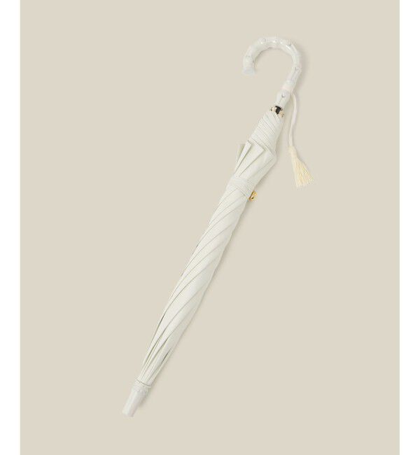 ROPE「【晴雨兼用・高機能】スライド式 ショートバンブーパラソル【UVカット/遮光・遮熱・防水効果】」|傘|