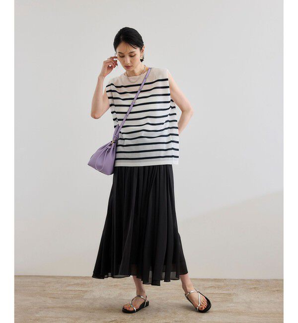 ROPE「【洗える】コットンシルクスカート」|スカート|