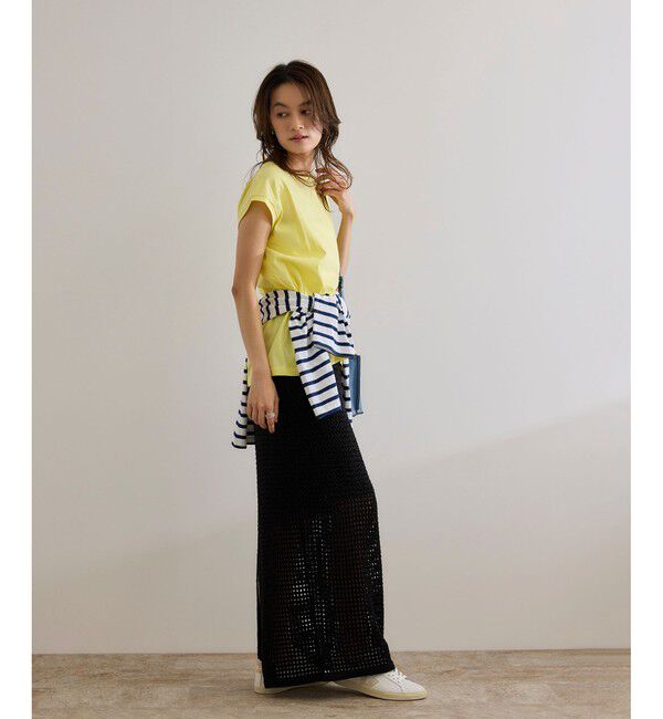 ROPE「【接触冷感・洗える・洗濯耐久あり】ノースリーブTEE」|Tシャツ・カットソー|