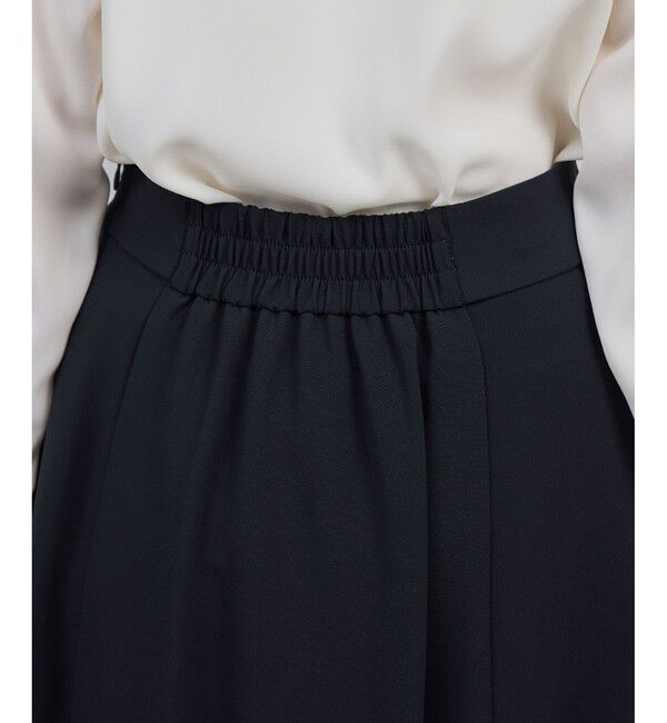 ROPE「トリアセダブルクロス ハイウエストフレアスカート/イージーケア・セットアップ対応・25AW」|スカート|