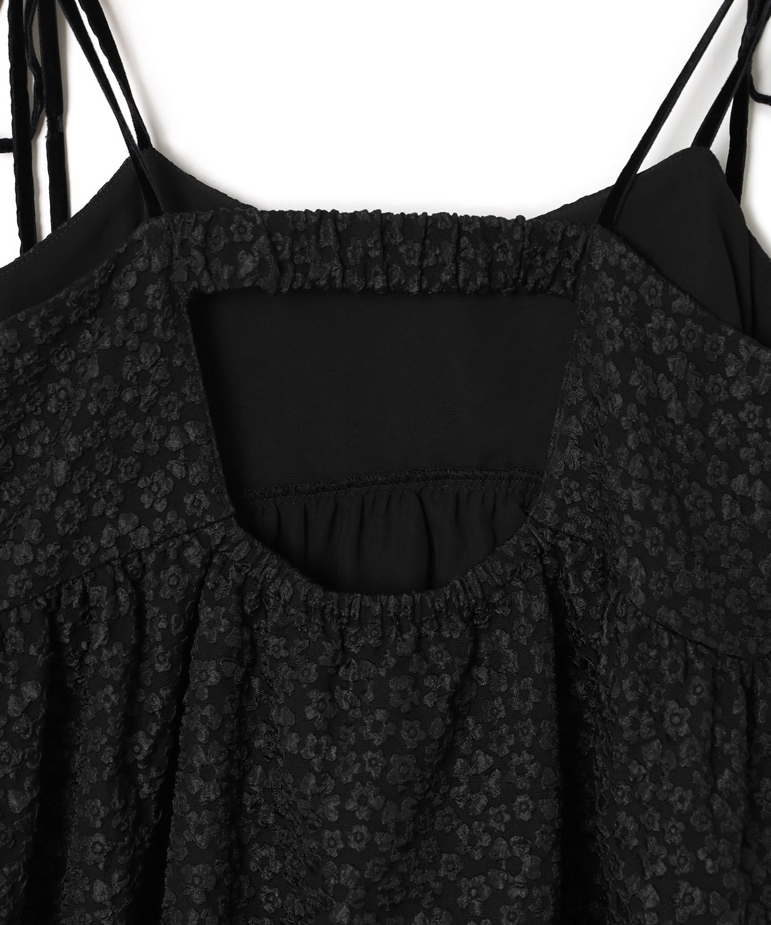 VIS「ジャガードバルーンリボンキャミソール」|キャミソール|