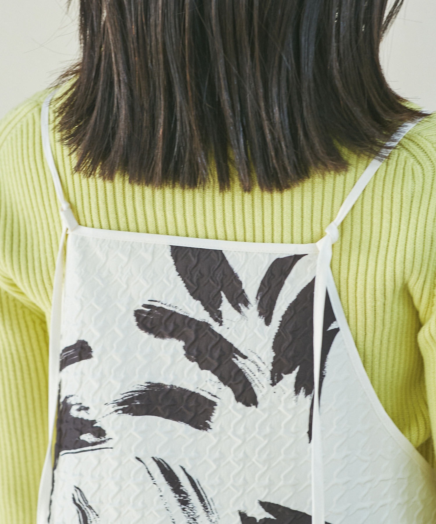 VIS「【洗える】アート柄キャミワンピース」|ワンピース|