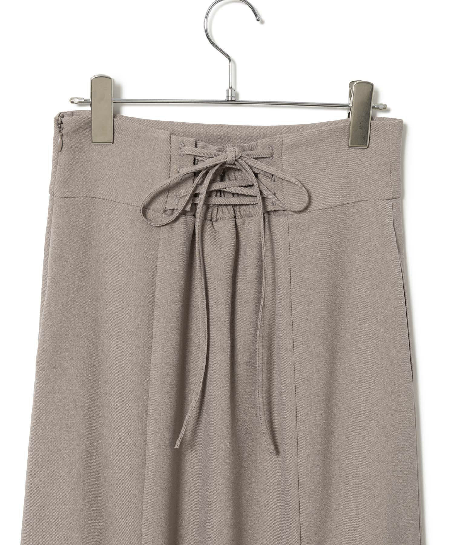 VIS「美easyウーリッシュバックレースアップマーメイドSK」|スカート|