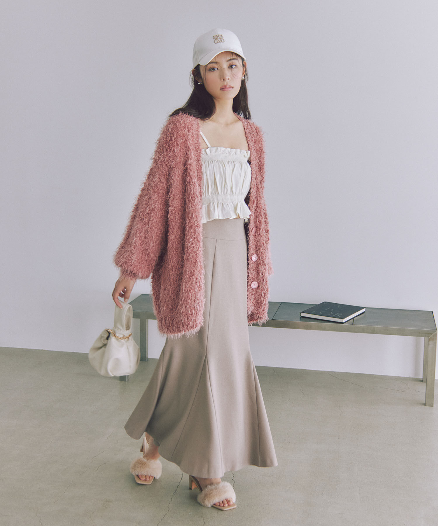 VIS「美easyウーリッシュバックレースアップマーメイドSK」|スカート|