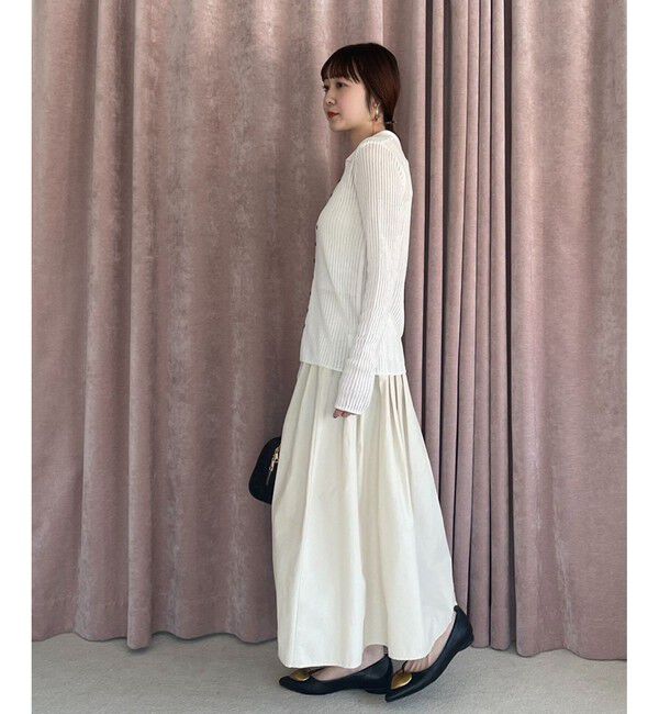 VIS「シアーポロ襟リブカーディガン」|カーディガン|