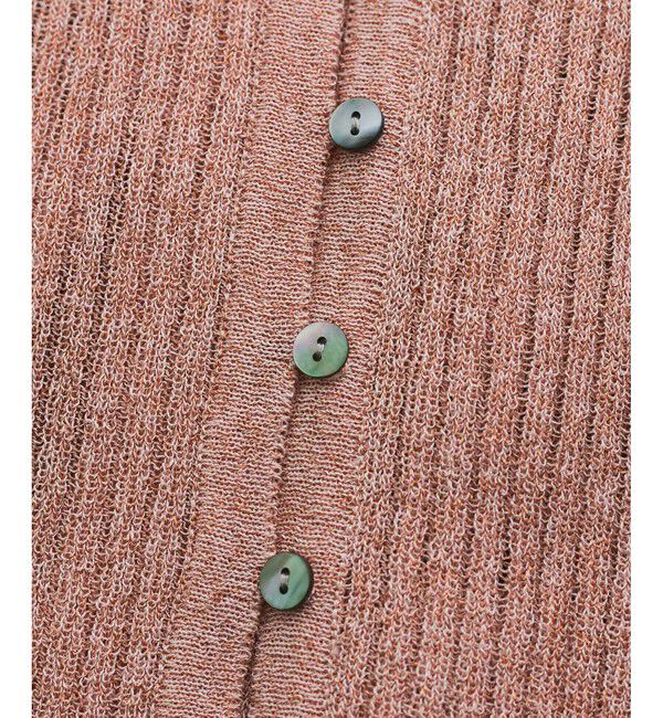 VIS「シアーポロ襟リブカーディガン」|カーディガン|