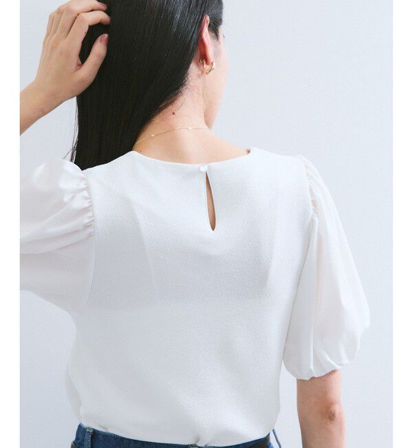 VIS「【WEB限定】ドッキング袖ボリュームカットソー」|Tシャツ・カットソー|