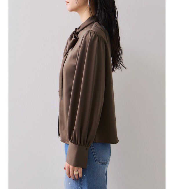 VIS「サテンボウタイブラウス」|シャツ・ブラウス|