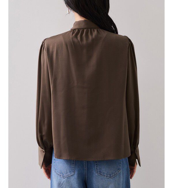 VIS「サテンボウタイブラウス」|シャツ・ブラウス|