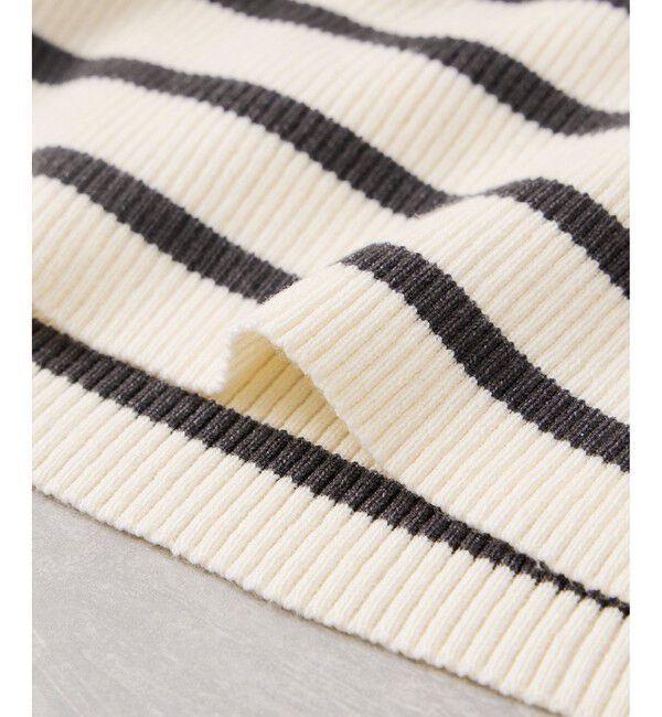 VIS「スクエアネックニットプルオーバー」|ニット・セーター|