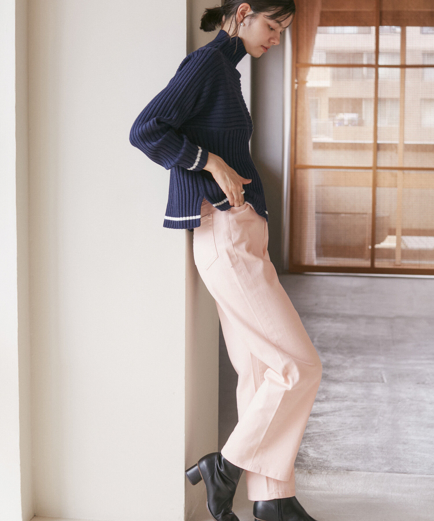 Rope&rsquo;Picnic「【ウエスト革命デニム】ウエストシェイプフレアデニムパンツ/新色追加」|デニム|