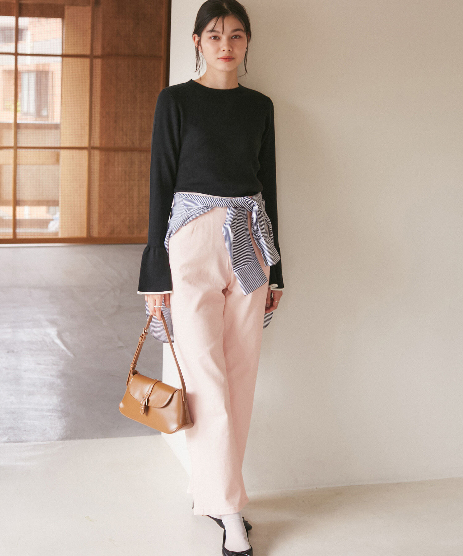 Rope&rsquo;Picnic「【ウエスト革命デニム】ウエストシェイプフレアデニムパンツ/新色追加」|デニム|