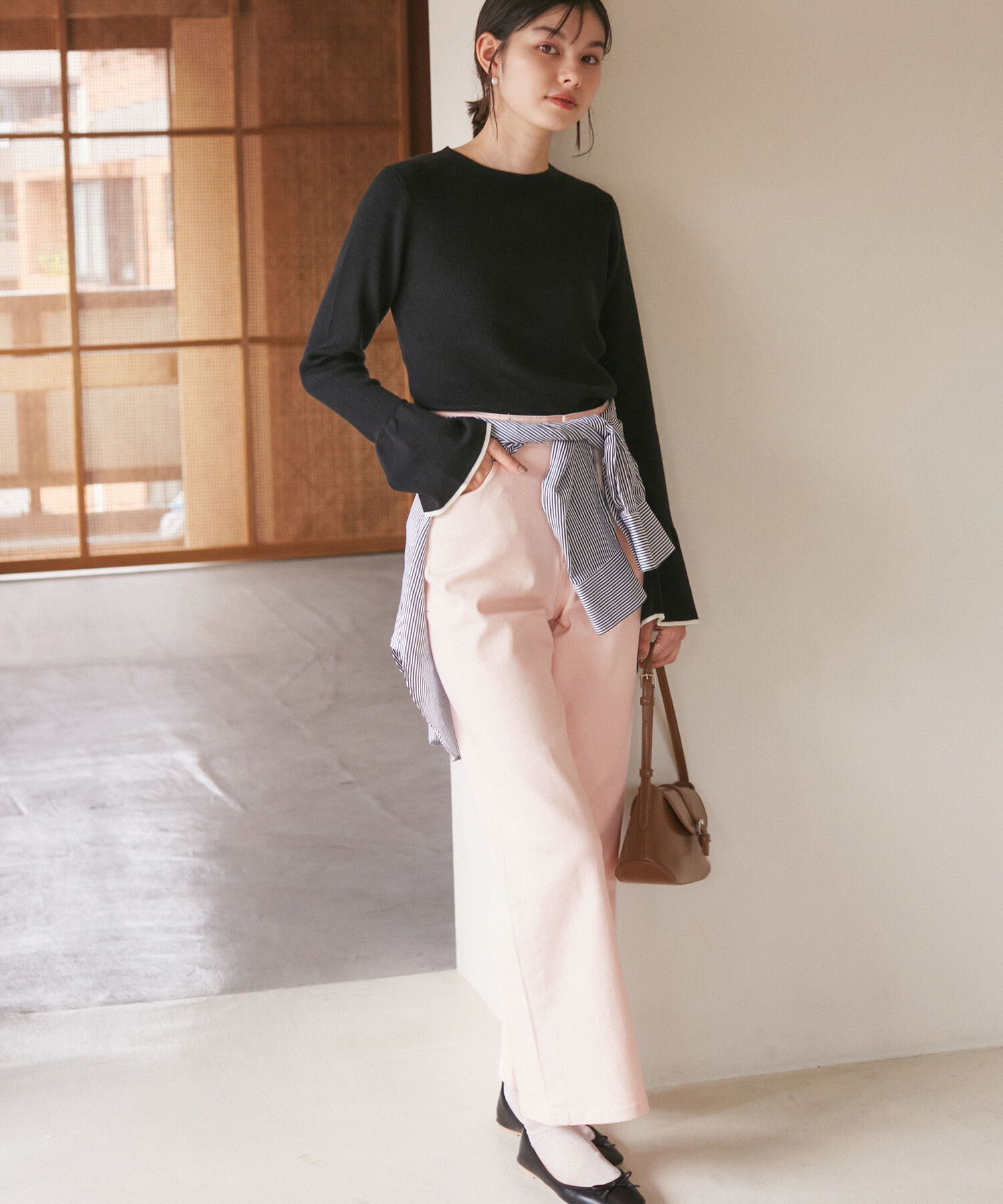 Rope&rsquo;Picnic「【ウエスト革命デニム】ウエストシェイプフレアデニムパンツ/新色追加」|デニム|