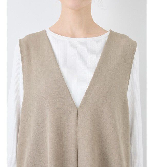 Rope&rsquo;Picnic「【花粉ガード】クリアツイルジレベスト/セレモニー・通勤対応・セットアップ対応」|ベスト・ジレ|