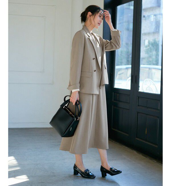 Rope&rsquo;Picnic「【花粉ガード】クリアツイルジャンパースカート/セレモニー・通勤対応・セットアップ対応」|ワンピース|